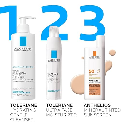 La Roche-Posay Anthelios Sunscreen SPF 50 Ultra-Light Fluid Broad Spectrum SPF 50 Face Sunscreen with Titanium Dioxide Mineral Lightweight &amp Fast-Absorbing Oil-Free Matte Finish