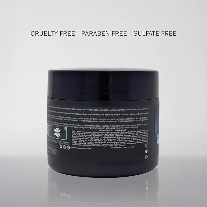 TRUSS Net Deep Conditioning Hair Mask for Damaged Hair - Formulated with Nano-Regeneration for Protein Replenishment Hydration &amp Shine - Reduces Frizz Defines Curls &amp Restores Elasticity (19