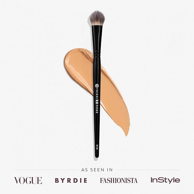 BK BEAUTY - NIKKI LA ROSE N16 PRO CONCEALER BRUSH ? Precision Blending for Under-Eye &amp Spot Concealing Flawless Coverage Without Streaks