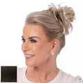 Toni Brattin Twist Classic - Hair Piece Accessory - Instant Volume &amp Styling for Women - Wrap Around Short or Long Ponytail - Quick and Easy to Use Wrap Up Bun - Heat-Friendly Fiber (Dark Brown)