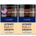 Moerie Hair Growth &amp Repair Mask - Restorative Vegan-Friendly Treatment for Longer Thicker Fuller Hair - 100ml 2 pack