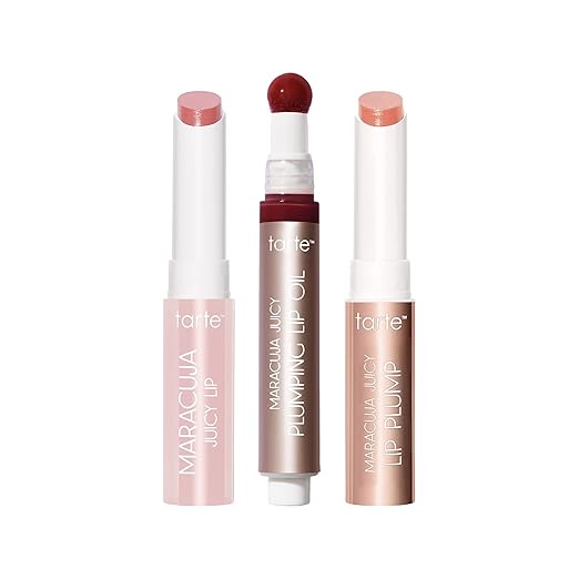 tarte maracuja juicy plumping lip oil - Hydrating &amp Volumizing Lip Plumper Gloss Balm with Nourishing Hyaluronic Acid &amp Vitamin E Plumps &amp Moisturizes Vegan &amp Cruelty Free