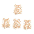 Baluue 4pcs Wavy Hair Extensions for Women Natural Look Clip Hair Pieces Comfortable for Unique Hairstyles Easy to Use