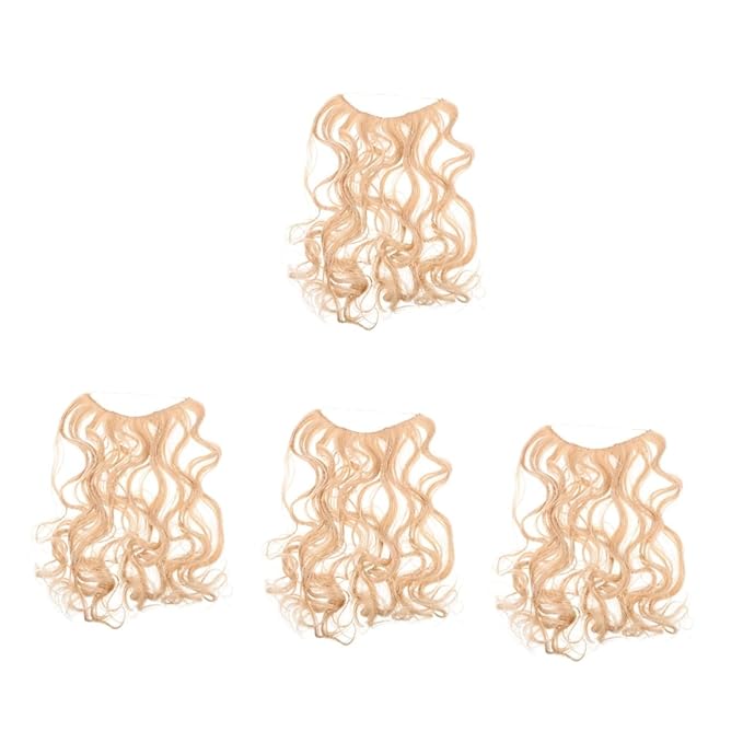 Baluue 4pcs Wavy Hair Extensions for Women Natural Look Clip Hair Pieces Comfortable for Unique Hairstyles Easy to Use