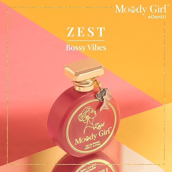 Generic MOodyes Girl Zest Luxury Women Perfume I Musk Fragrance with Fruity &amp Gardenia Notes I Premium Long Lasting Perfume | Women &amp Girls I Eau De Parfum - 100ml