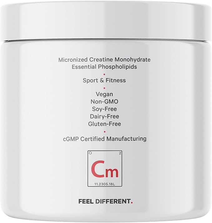 Codeage Liposomal Creatine Powder Supplement Pure Creatine Monohydrate 5000mg Pre Workout &amp Post Workouts - Unflavored Creatine Micronized Creatine Powder - Creatinine for Sports - 30 Servings