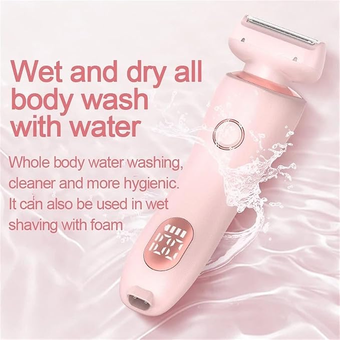 Razor for Women Beauty Electric Razor Electric Bikini Trimmer for WomenGoddess Shaver (Pink)