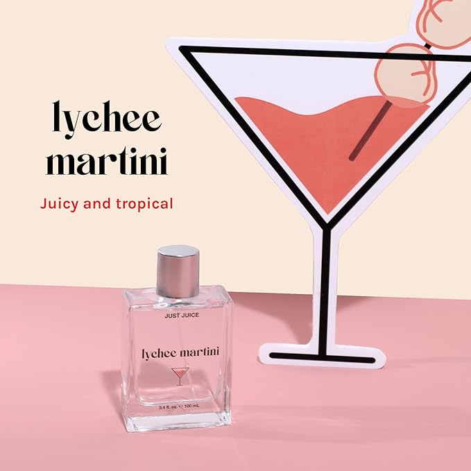 Just Juice Fruity Fizz Duo - Fruity Floral Perfume for Women and Men - Tropical Fruit and Sparkling Strawberry Mini Travel Perfumes - 2 pc
