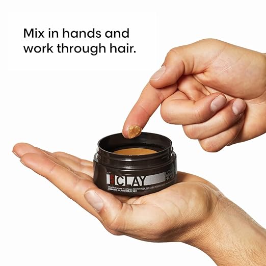 L'Or?al Professionnel Paris Men?™s Styling Clay - For All Hair Types Provides Strong Hold and Matte Finish