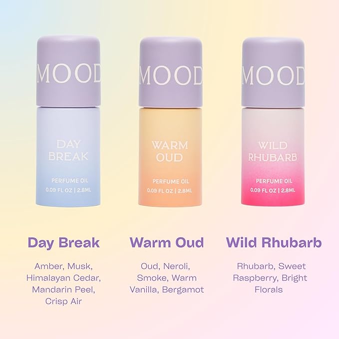 Warm &amp Spicy Mini Perfume Set ? 3 Alcohol-Free Travel-Size Perfume Oils for Layering Long-Lasting TSA-Friendly Fragrance Gift Set