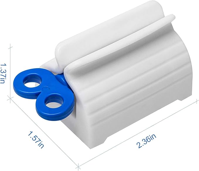 Toothpaste Squeezer Key ? Bonus Tube Roller for Max Whitening &amp Fluoride Tubes | Fits Most Toothpaste Sizes | Easy Squeeze No Waste | 5-Pack Value Set