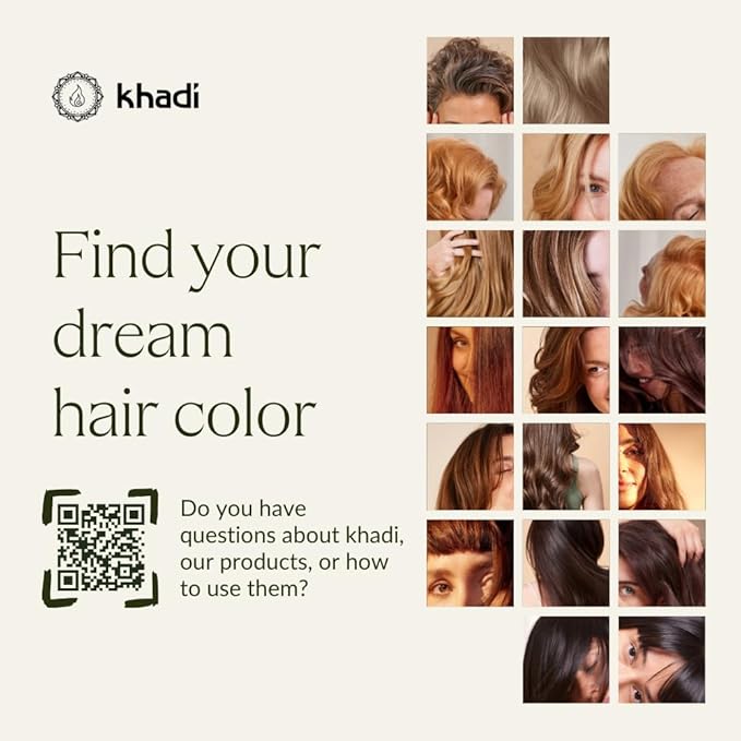khadi HINT OF GOLD Natural Hair Color - Hair Color for shiny golden shimmer golden blonde to brilliant copper - 100% herbal &amp natural - 3.5 oz