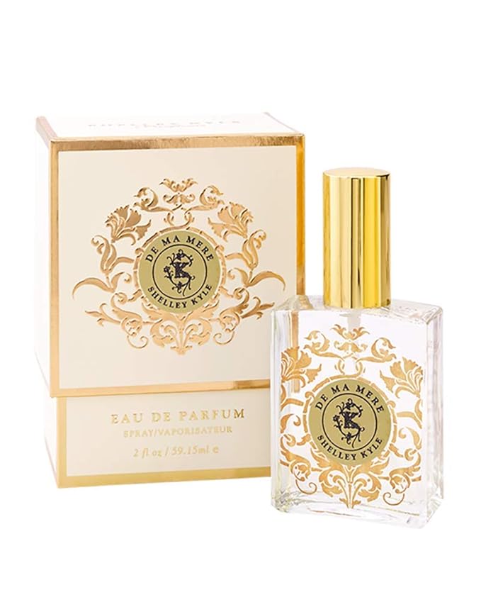De Ma Mere Complete Gift Set Includes Hydrating Body Lotion Foaming Bath Gel And Perfume Packaged in Beautiful Cream and Gold Gift Box with Ribbon