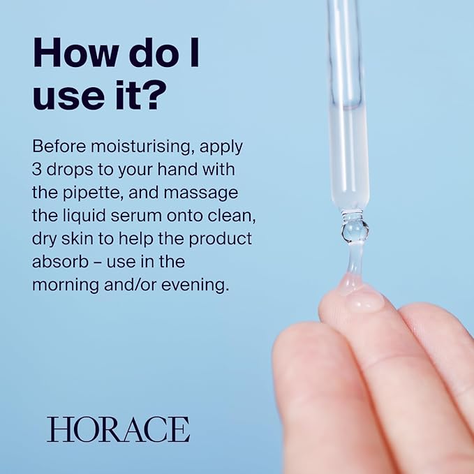 HORACE Salicylic Acid + Niacinamide Face Serum for Men ? Anti-Blemish Treatment for Pore Tightening Smoother Skin and Redness Reduction ? Vegan Skin Care for All Skin Types ? Unscented 30ml