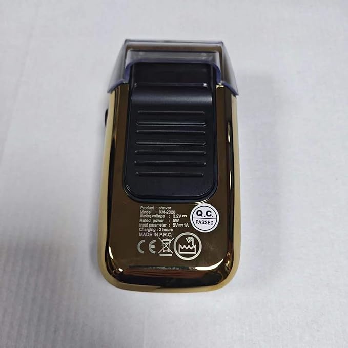 KEMEI Electric Razors for Men LCD Display Cordless Men's Razors USB Rechargeable with Pop-up Beard Trimmer Best Worldwide Travel Gift Model KM 2028 Gold