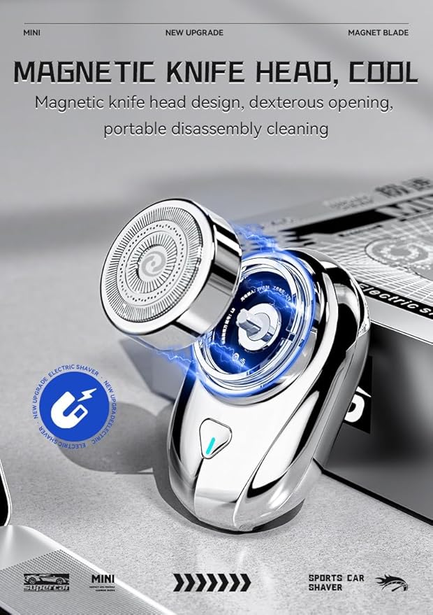 NiTa Mini Electric Shaver IPX7 Waterproof Wet&ampDry Shave Travel Shaver - Fast Charging &amp 60 Days Battery Life