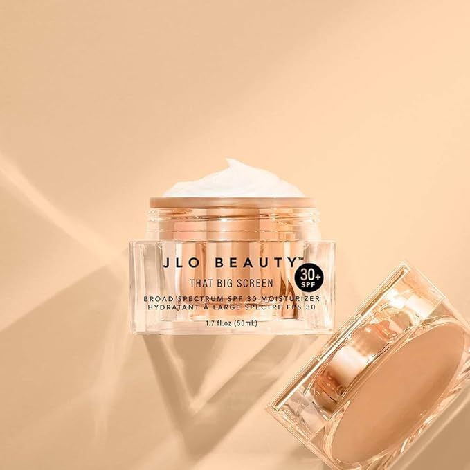 JLO BEAUTY Broad Spectrum SPF 30 Face Moisturizer Lightweight Sunscreen to Wear Under Make Up Daily Hydrating Face Lotion for Women With Hyaluronic Acid &amp Antioxidants That Big Screen 1.7 FL O