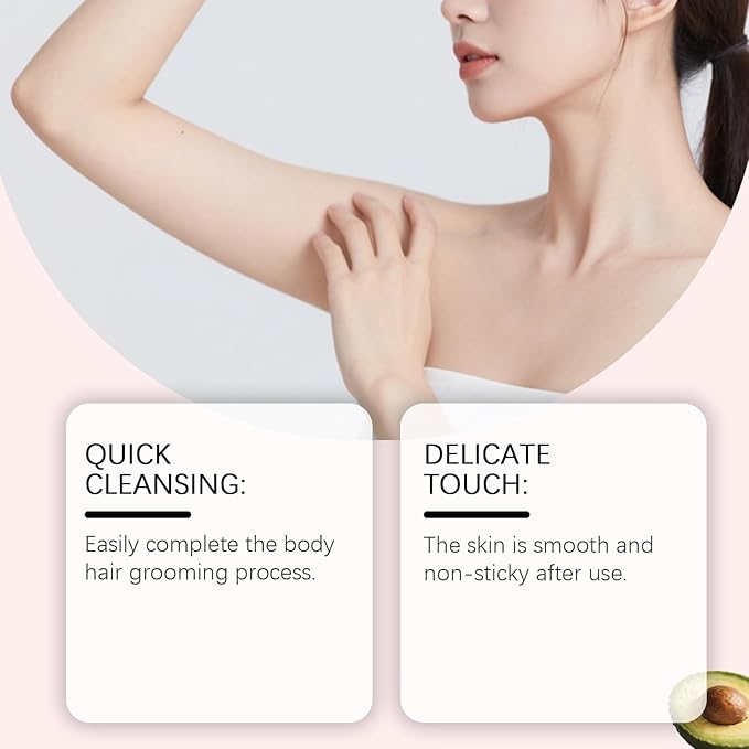 No Shave Hair Remover for WomenFast and Gentle Suitable for Sensitive Skin Moisturizes and Nurtures Skin Leaving it Soft and Protected after Hair Removal (1)