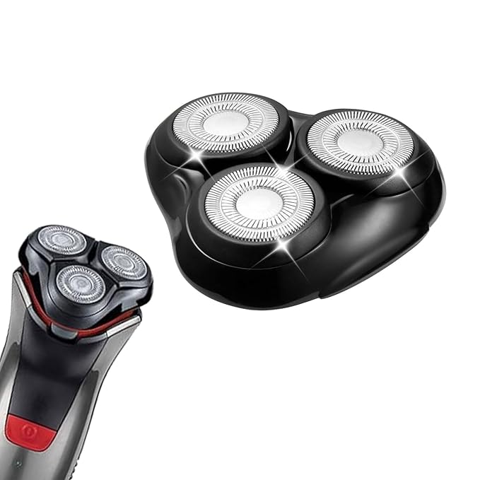 Universal Rotary Shaver Replacement Head Compatible with Remington Shaver Razor Parts for Series R3R4R5R6R7R8SP-3141 and SP-5161 Foils (Black/1Pack)