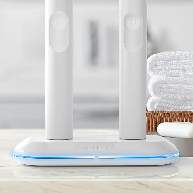 Galvanox 2-in-1 Dual Toothbrush Charger Compatible with Oral B Electric Toothbrushes Replacement for 3757 - Works with Braun OralB Pro Advantage Smart Genius Vitality iO and Kids Models