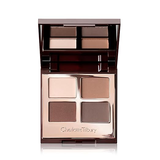 Charlotte Tilbury Luxury Palette Eyeshadow - Shimmer Metallic &amp Satin Matte Eyeshadow Quad with a Rich Powder Formula - Includes 4 Complementary Shades