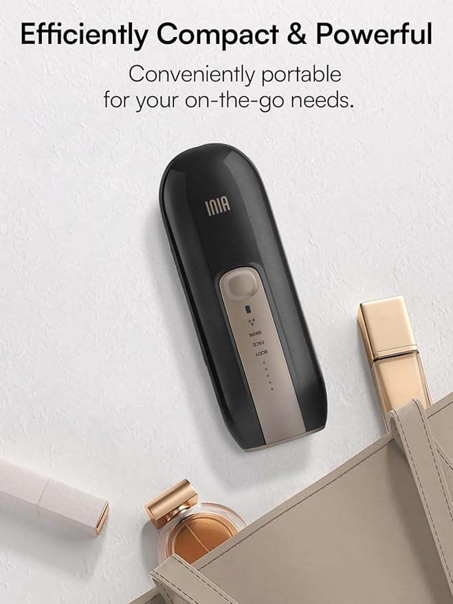 Laser Hair Removal Device for Women and Men INIA Fond Hair Remover with Long-Lasting in Hair Reduction for Body&ampFace Safe at-home Results for Armpits Bikini and Legs