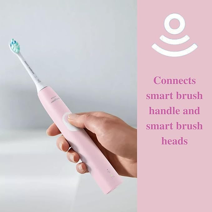 Philips Sonicare ProtectiveClean 4100 Electric Rechargeable Toothbrush Plaque Control Pastel Pink Phi0304 1.0 Count