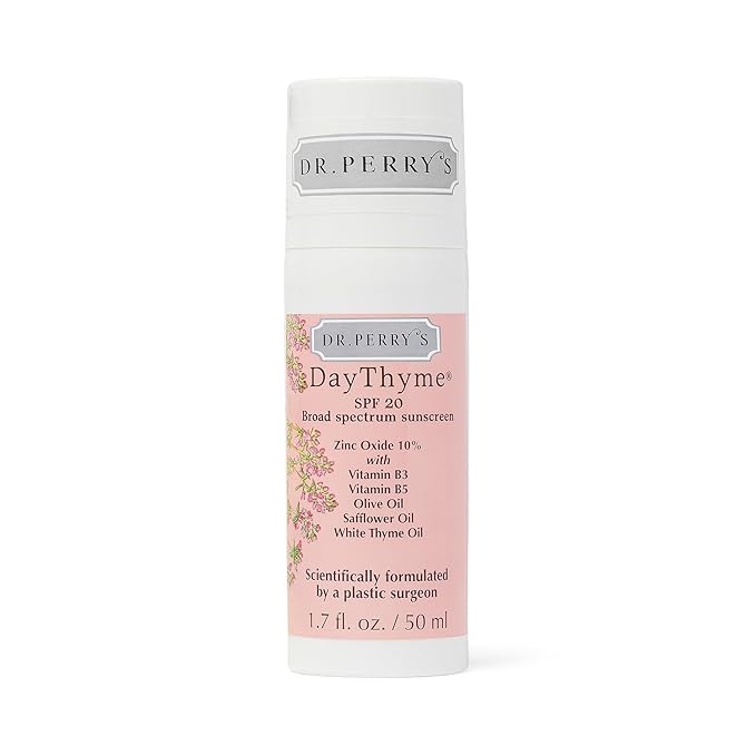 Dr. Perry?™s DayThyme SPF 20 Daily Broad Spectrum Sunscreen with Zinc Oxide and Vitamins B3 B5