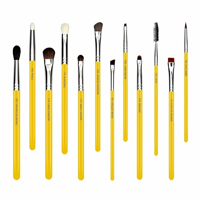 Bdellium Tools Professional Makeup Brush Studio - Eyes 12pc. Brush Set with Roll-Up Pouch
