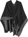 Moss Rose Women's Shawl Wrap Poncho Ruana Cape Open Front Cardigan Shawls for Fall Winter