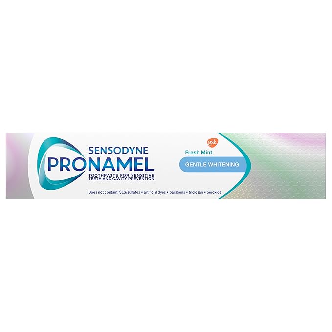 Sensodyne Pronamel Gentle Teeth Whitening Enamel Toothpaste for Sensitive Teeth to Reharden and Strengthen Enamel Amazon Exclusive Fresh Mint - 4 Ounces (Pack of 4)