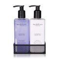 Pecksniff's Handwash Soap and Lotion Set Stress Reducing Aromotherapy Cleanser That Leaves Hands Soft and Lightly Scented (Lavender and White Tea Black Caddy)
