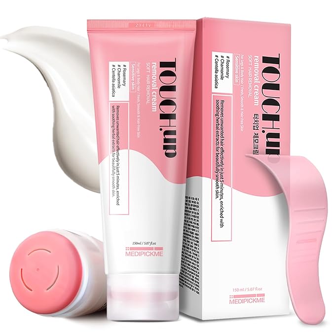 Touch-Up Painless Hair Removal Gel for Bikini Area - All Skin Types Treatment for Women &amp Men 150ml