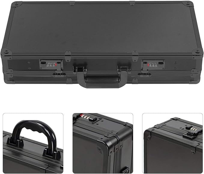 DNYSYSJ Barber Carrying Case Barber Case Stylist Tool Box Professional Salon Hair Cutting Grooming Kit Storage Organizer for Clippers Scissors Barber Supplies (B)