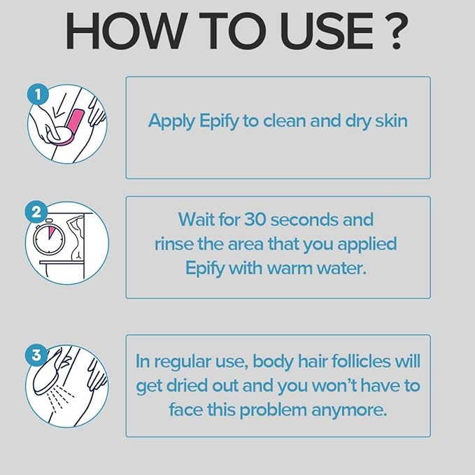Epify Intimate Hair Removal Cream for Men and Women - Pubic Bikini &amp Sensitive Areas (Pack of 6)