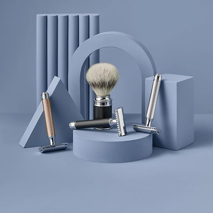 M?HLE TRADITIONAL R41 Double Edge Safety Razor (Open Comb) For Men - Perfect for Every Day Use Barbershop Quality Close Smooth Shave