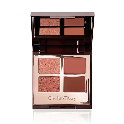Charlotte Tilbury Luxury Palette Eyeshadow - Shimmer Metallic &amp Satin Matte Eyeshadow Quad with a Rich Powder Formula - Includes 4 Complementary Shades
