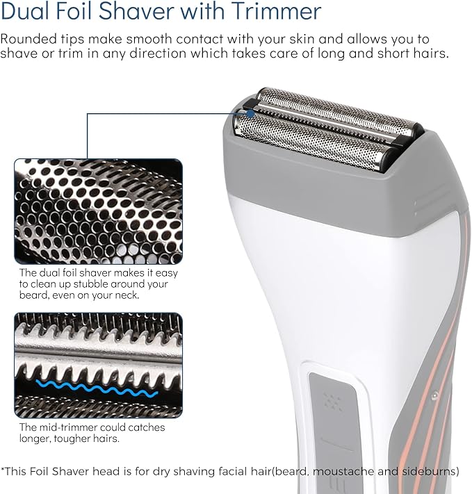 Foil Screen and Shaver Head Cutter Blades Replacement Compatible with Philips QC5550 QC5580 QC5570 QC5510 QC5530 QC5560 Hair Cilppers Comb Parts Trimmer Shaving head intended for QS6140 QS6160