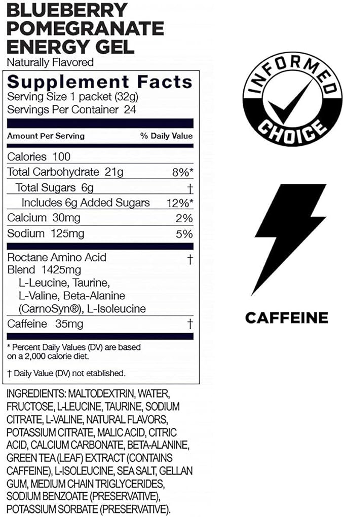 GU Roctane Energy Gel - 24 Pack Blueberry