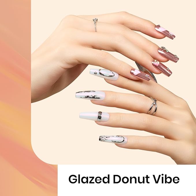 Beetles 20 Colors Metallic Chrome Nail Powder Kit 24Pcs Pearl Chrome Nails Powder Glitter Gold Silver Mirror Nail Art with Base Top Coat &amp Decoration Sealing Black Gel Nails Polish Gifts for Women