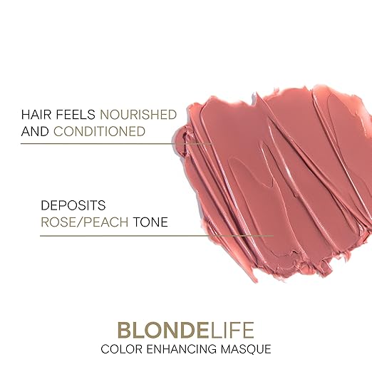 Joico Blonde Life Color Enhancing Masque | For Blonde Hair | Color Depositing Treatment | Maintain Unique Blonde Tones | Fortified With Monoi &amp Tamanu Oil