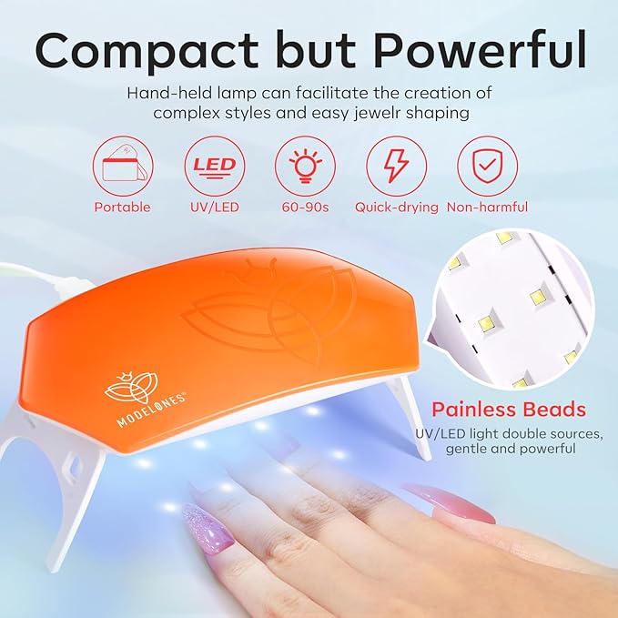 Modelones 133pcs Poly Nail Gel Kit 32 Colors Spring Pink Pastel Poly Extension Gel kit with Nail Lamp Base Top Coat Slip Solution Builder Enhancement Manicure Tools for Starter Supplies