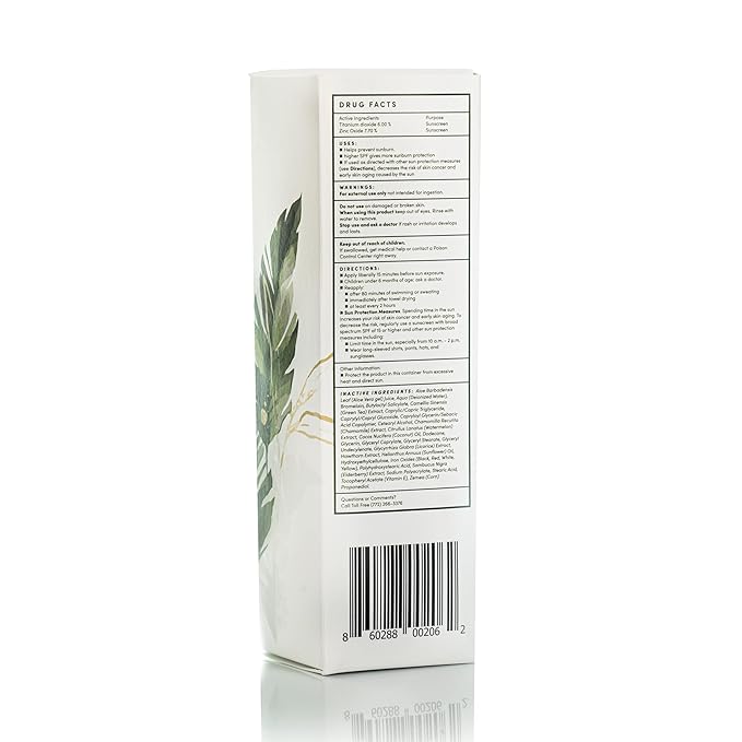 Dermaka Sunscreen SPF 42 for Face &amp Body ? 2-in-1 Lightly Tinted Mineral Sunscreen with Zinc Oxide &amp Titanium Dioxide ? Skin Soothing Water-Resistant 80 Min 3.4 oz