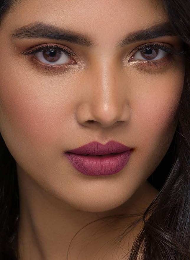 SUGAR Cosmetics Matte As Hell Crayon Lipstick With Free Sharpener Long-Lasting Matte Lip Crayon - 25 Lily Aldrin (Mauve Pink)