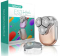 VOYOR Electric Razors for Women 3D Floating Blade Shaver for Women Electric Shaver for Legs Bikini and Body Facial Hair Remover Women's Shavers Waterproof Women's Grooming ES310 (Gold)