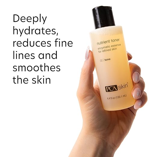 PCA SKIN Hydrating Toner for Face Nutrient Face Toner for Sensitive Skin Dry Skin and Aging Skin Helps Refine Brighten and Exfoliate The Face and Neck Safe for All Skin Types 4.4 oz Bottle
