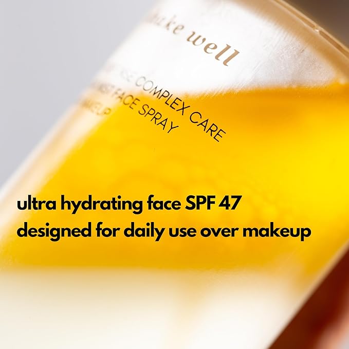 | PLUXOS 47 | SUNSCREEN + SKINCARE SPF 47 FACE MIST SPRAY (Unscented) | SUN DEFENSE COMPLEX CARE | Apply Over Makeup Broad Spectrum Clear Light Vegan Hydrate Fight Acne Anti-Aging Cell Repair