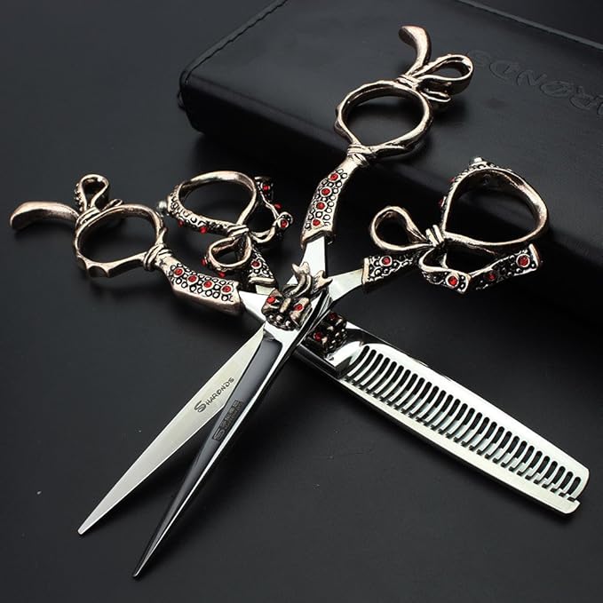 6-inch high-end hair clipper set hairstylist professional hair clipper thin and broken hair clipper