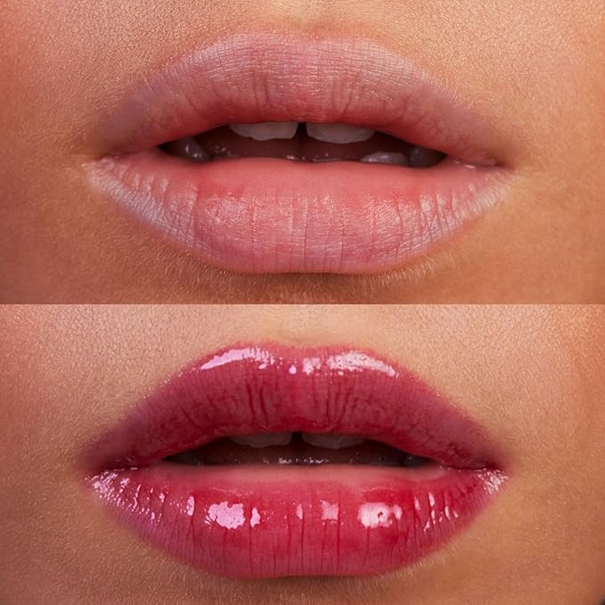 Kosas Wet Lip Oil Gloss - Hydrating Lip Plumping Treatment with Hyaluronic Acid &amp Peptides Non-Sticky Finish (Fruitjuice)