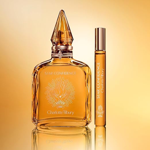 Charlotte Tilbury Star Confidence Eau De Parfum - Pheromone Enhancing Blackcurrant &amp Jasmine Fragrance with Natural Patchouli Oil - Long-Lasting Floral Woody Scent